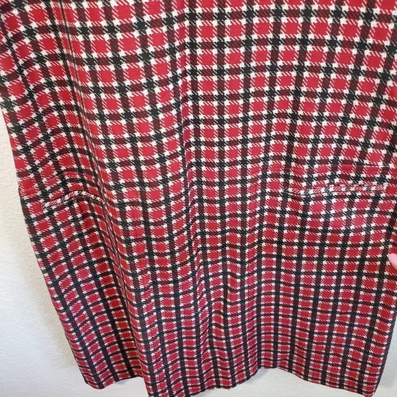 NWT Sanctuary Vintage Plaid Mock Neck Mini Dress Size Small - Picture 3 of 7